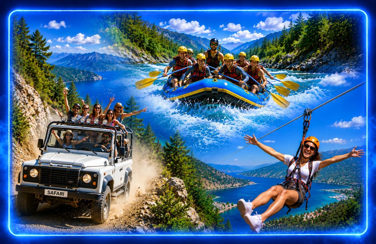 Tazı Canyon, Rafting & Jeep Safari Adventure from Belek