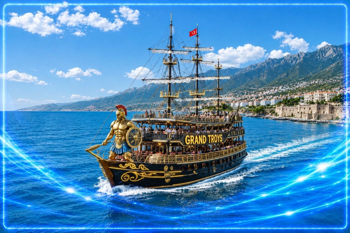 Alanya Grand Troys Pirate Ship – Full-Day Boat Tour