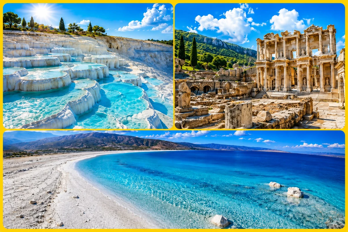 Wycieczka na dzień do Pamukkale i Jeziora Salda
