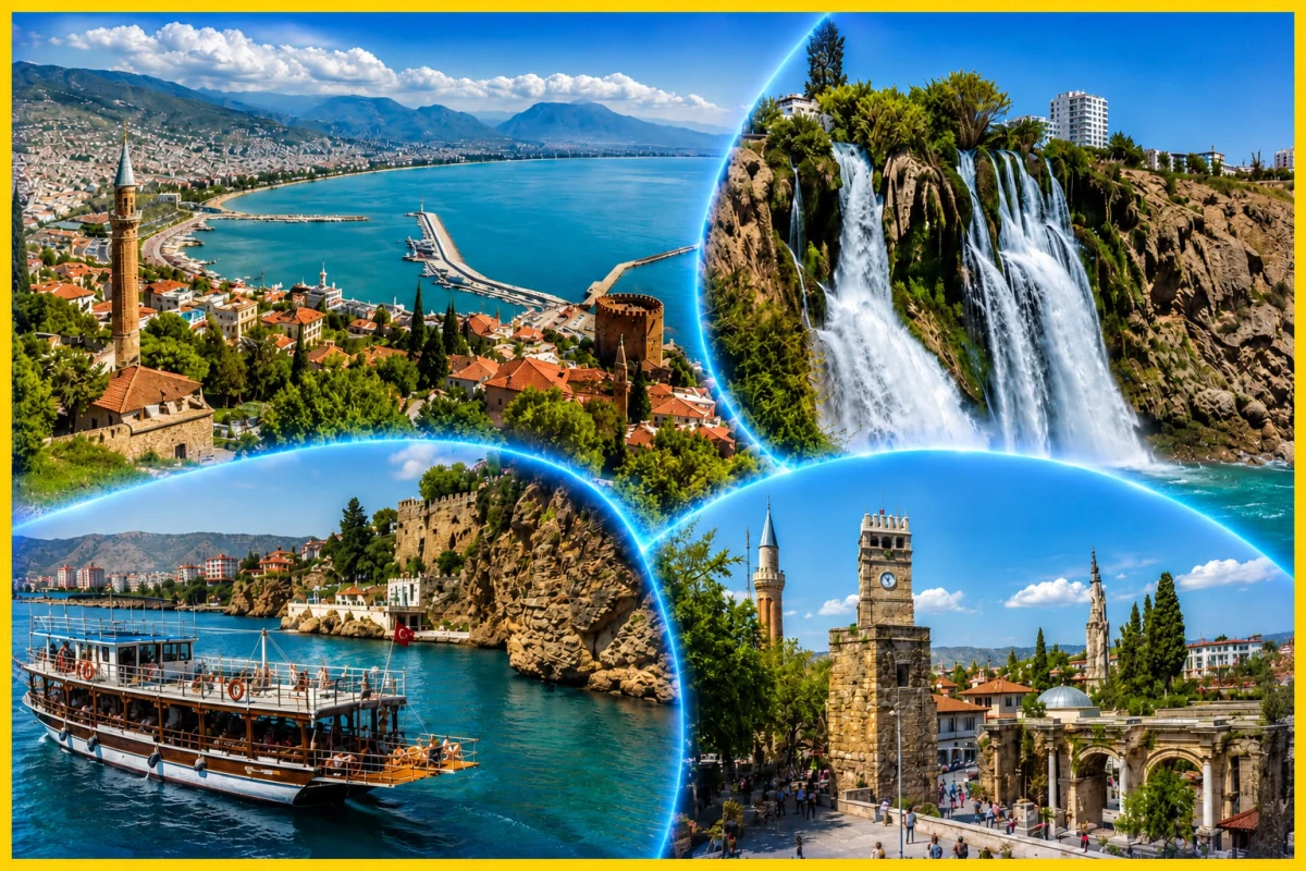 Antalya Stadt-Highlights Tour von Side | Altstadt, Wasserfälle & Bootsfahrt