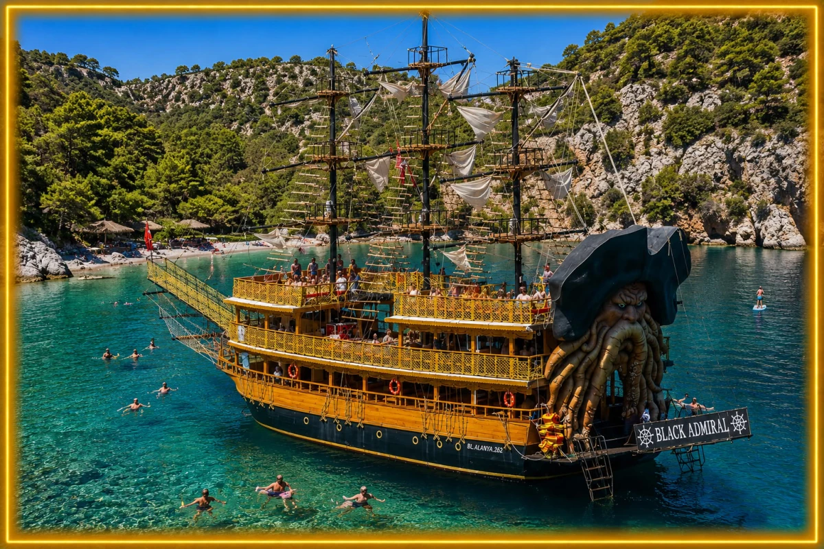 Alanya Pirate Boat Trip – Admiral Black | All Inclusive