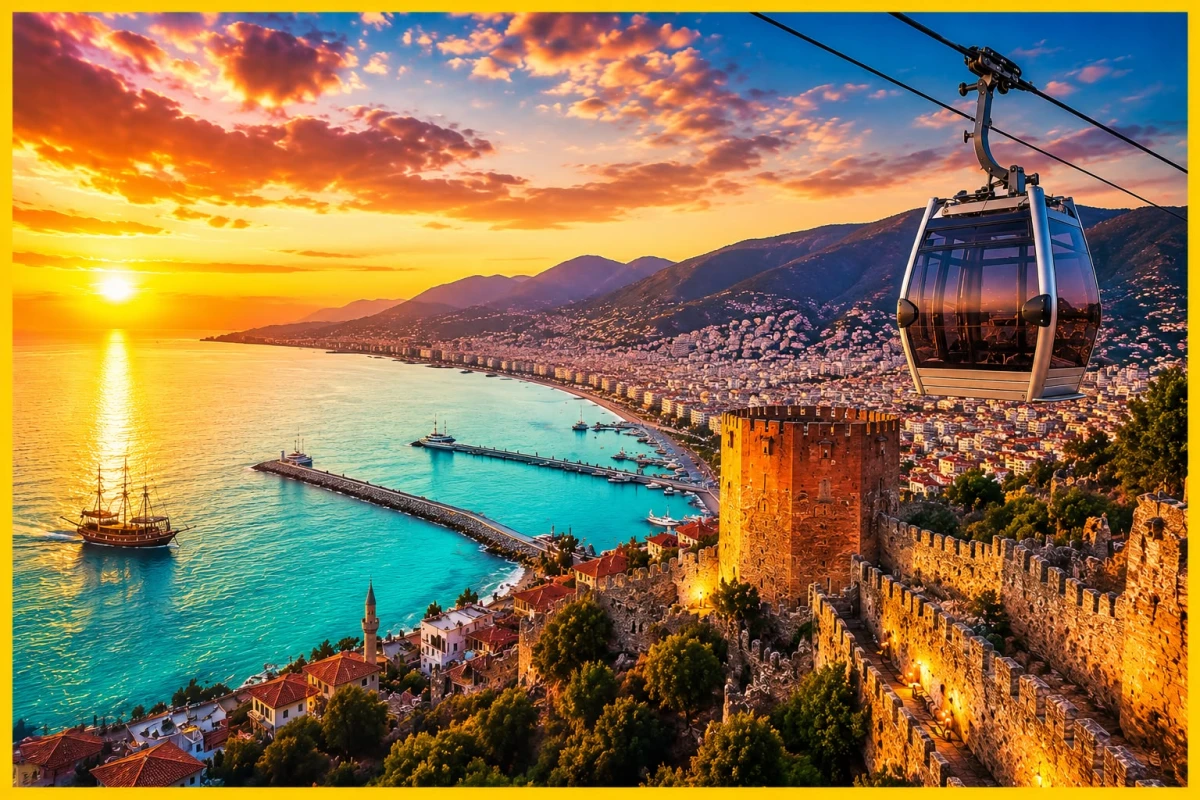 Alanya Cable Car & Castle Sunset Experience