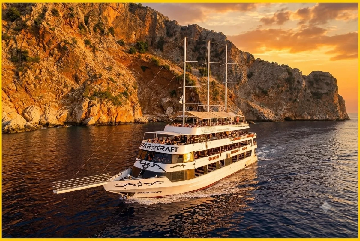 Starcraft Sunset Yacht Cruise in Alanya – Luxury Evening Boat Experience