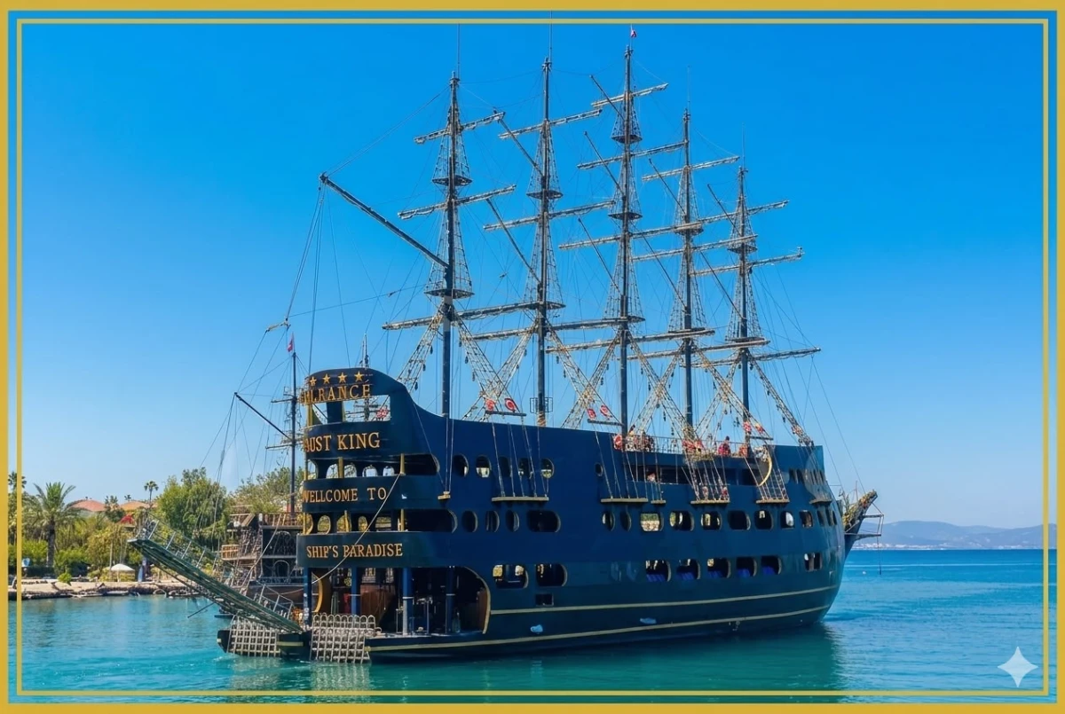 Last King Pirate Boat Tour in Alanya – Swimming, Entertainment & Foam Party